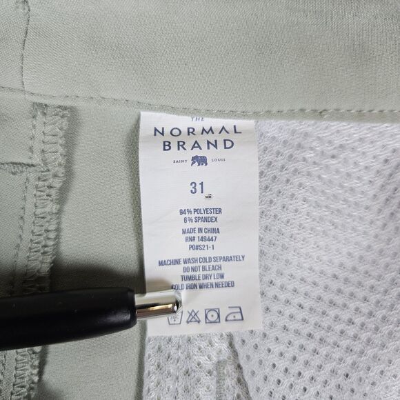 Normal Brand Hybrid Shorts Mens 31 Stretch Chino Performance 8" Zip Pocket Golf - Picture 12 of 15